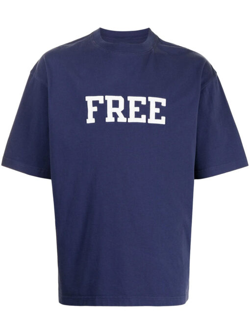 Balenciaga Navy Blue Oversized T-Shirt