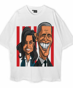 Barack And Michelle Obama Oversized T-Shirt