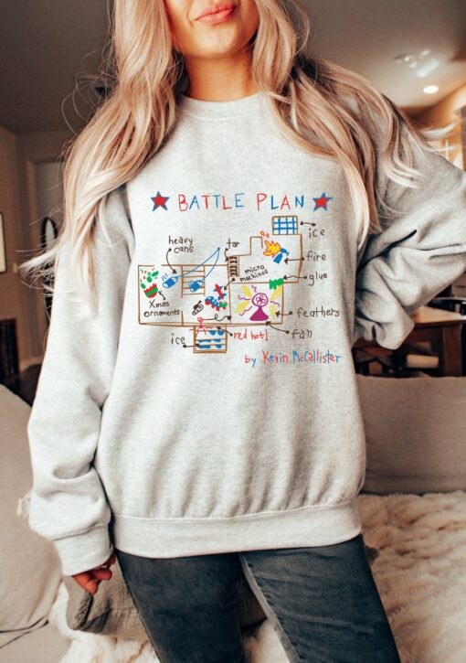 Battle Plan Christmas Home Security Funny Christmas Sweatshirt