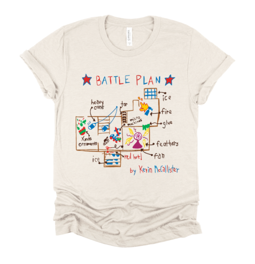 Battle Plan Christmas Home Security Funny Christmas Tee