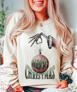 Bella Canvas Merry Christmas Ornament Sweatshirt