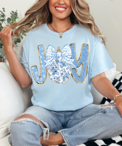 Bella Canvas or Comfort Colors Joy Grand Millennial Christmas Tree Tee