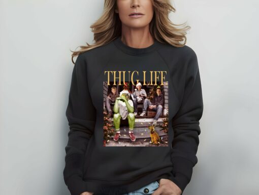 Bella Canvas or Comfort Colors Thug Life Christmas Popular Characters Sweatshirt