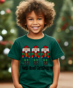 Bella  Green Sleigh Santa Nuts About Christmas Tee