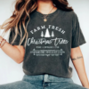 Bella or Comfort Colors Christmas Tree Farm Tee Super Cute Christmas Shirt