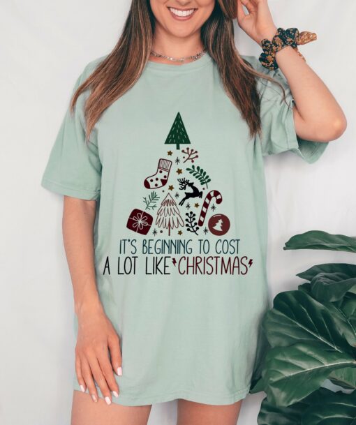 Bella or Comfort Colors Funny It’s Beginning To Cost A Lot Like Christmas  Funny Christmas Shirt