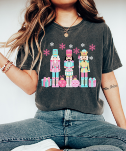 Bella or Comfort Colors Long or Short Sleeve Pastel Nutcracker Tee