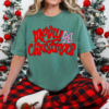 Bella or Comfort Colors Merry Christmas Bow Glitter Tee