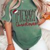 Bella or Comfort Colors Merry Christmas Buffalo Tee