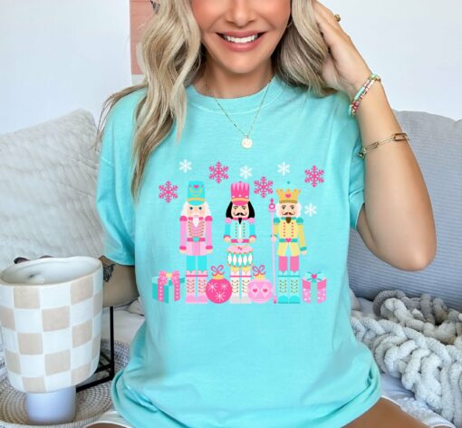 Bella or Comfort Colors Mint Pastel Nutcracker Tee Christmas Shirts