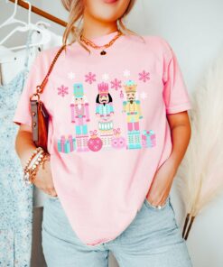 Bella or Comfort Colors Pastel Nutcracker Tee Youth and Adult Options  Christmas Shirt