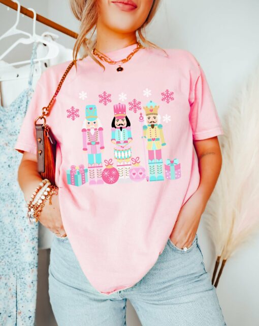 Bella or Comfort Colors Pastel Nutcracker Tee Youth and Adult Options  Christmas Shirt