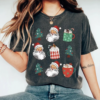 Bella or Comfort Colors Santa Trees Hot Cocoa Christmas Things Tee