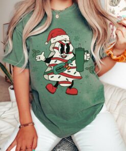 Bella or Comfort Colors Short Sleeved Green Christmas Tree Cake Stanley Bumbag Tee