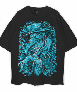 Black Plague Doctor Oversized T-Shirt