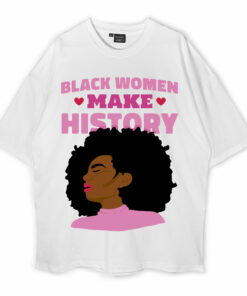 Black Women Oversized T-Shirt