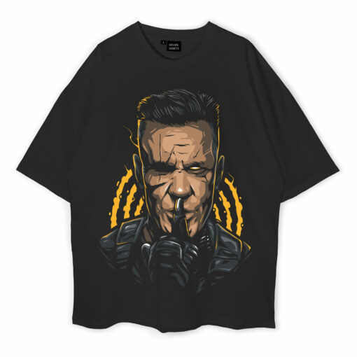 Cable &amp Deadpool Oversized T-Shirt