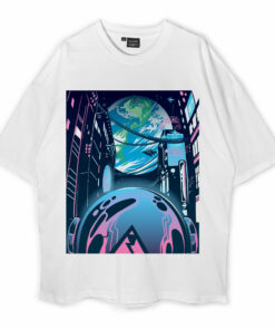 Camiseta Cyberpunk City Oversized T-Shirt