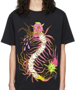 Centipede Punk Oversized Drop T-Shirt