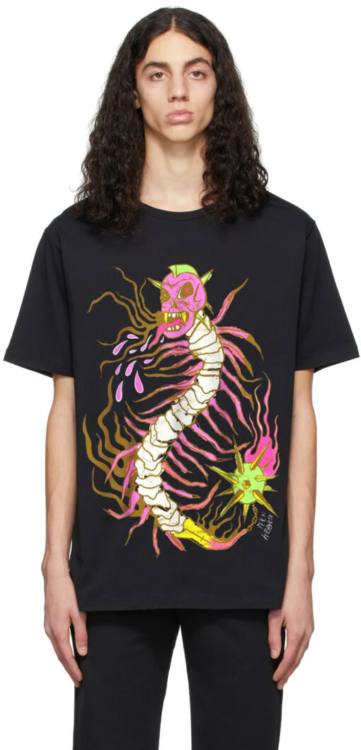 Centipede Punk Oversized Drop T-Shirt