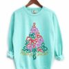 Comfort Colors Christmas Bow Tree Sweatshirt