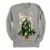 Comfort Colors Christmas Brush Strokes Tree Tee Long or Short Sleeve Options