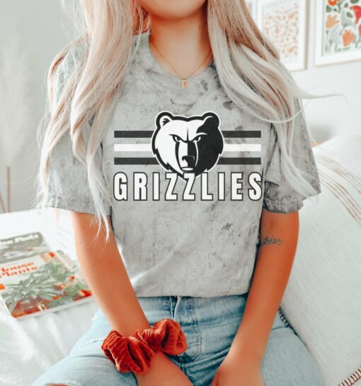 Comfort Colors Color Blast Grizzlies Retro Shirt