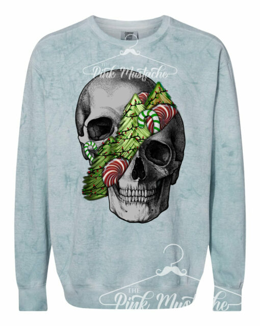 Comfort Colors Colorblast Christmas Skull Sweatshirt