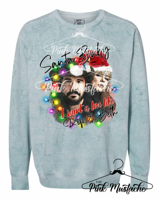 Comfort Colors Colorblast Christmas Sweatshirt Love Like Western