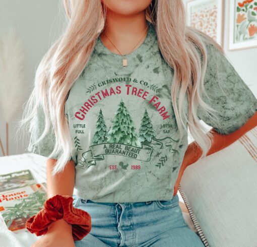 Comfort Colors Colorblast Griswold and Co Christmas Tree Farm Tee