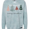 Comfort Colors Colorblast Merry Christmas Trees Sweatshirt