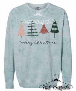 Comfort Colors Colorblast Merry Christmas Trees Sweatshirt