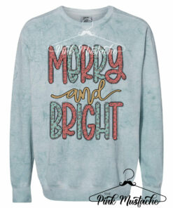 Comfort Colors Colorblast Merry and Bright Sweatshirt