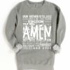 Comfort Colors, Gildan, or Bella Lords Prayer Sweatshirt Religious Sweatshirt