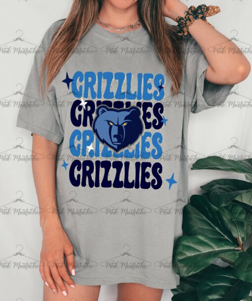 Comfort Colors Grizzlies Stacked Retro Shirt