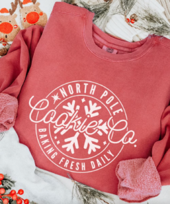 Comfort Colors North Pole Cookie Co Christmas Sweatshirt