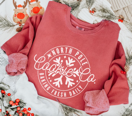 Comfort Colors North Pole Cookie Co Christmas Sweatshirt