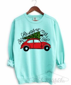Comfort Colors Oh Christmas Tree Bug Car Sweatshirt