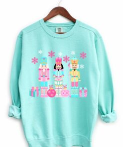 Comfort Colors Pastel Pink Nutcrackers Christmas Sweatshirt