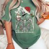 Comfort Colors Skeleton Christmas Coffee Tee