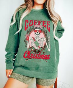 Comfort Colors This Babe Runs off Coffee and Christmas Cheer Sweatshirt