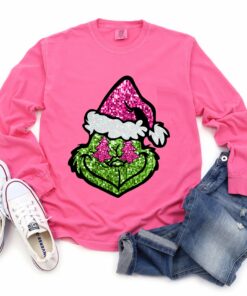 Comfort Colors You’re A Mean One Long Sleeve Tee Christmas Shirt Youth and Adult Sizes