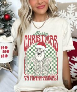 Comfort Colors or Bella Canvas Merry Christmas Ya Filthy Animal Shirt