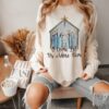 Comfort Colors or Bella Canvas Nativity Watercolor O Come Let Us Adore Him Long Sleeved Bella Canvas T-Shirt  Nativity Christmas Tees  Christmas T-Shirt