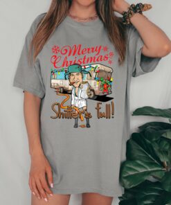 Comfort Colors or Bella Funny Uncle Eddie Merry Christmas Shitter’s-Full Shirt  Christmas T-Shirt Bleached Christmas Vacation