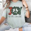 Comfort Colors or Bella Joy To The World Christmas Tee  Youth And Adult Christmas T-Shirt