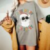 Comfort Colors or Bella Stay Merry and Bright Hippie Peace Santa Shirt Unisex Funny Christmas Shirt
