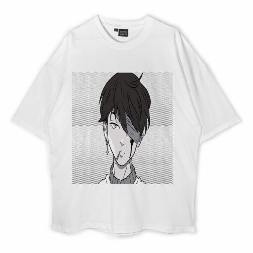 Cool Anime Boy Oversized T-Shirt