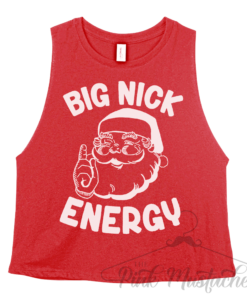 Cropped Bella Tank Big Nick Energy  Funny Christmas Shirt – Crossfit Workout Tank