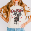 Cropped Comfort Colors Oh Deer Christmas Shirt